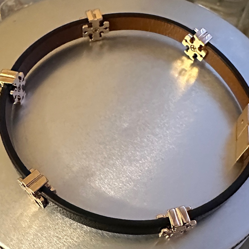 Tory Burch Black and Gold Bracelet